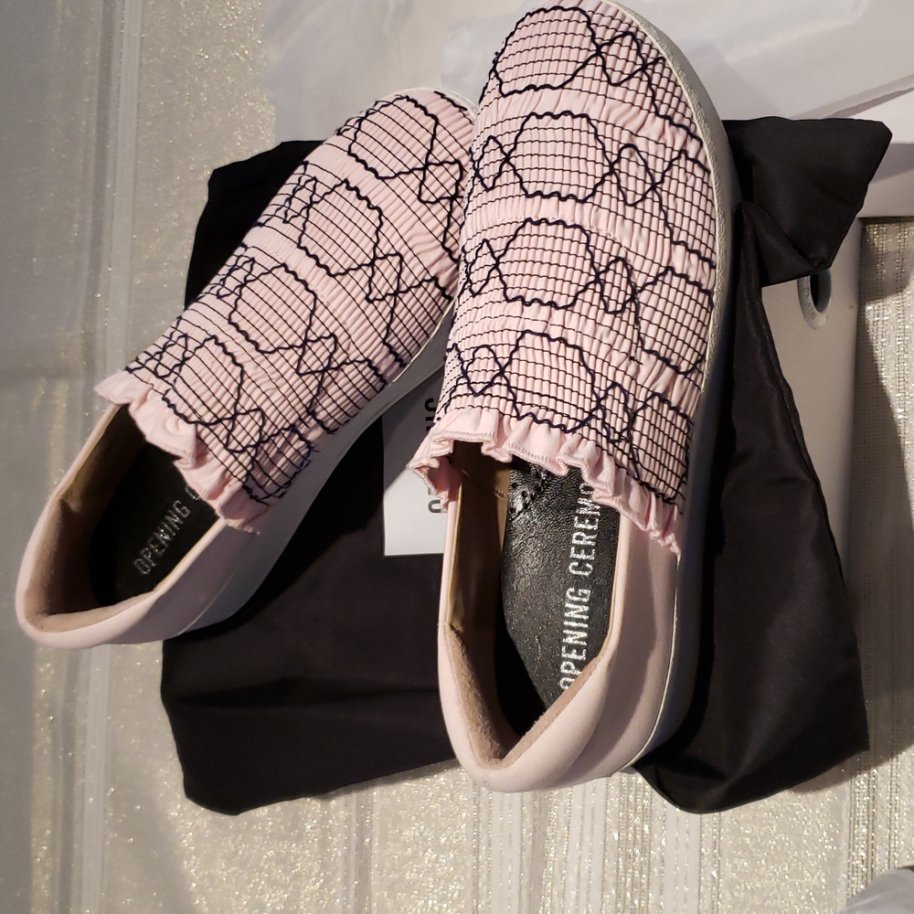 OPENING CEREMONY New Flats Designer Slip-On Platform Sneakers NIB Women's 9 /41 - Picture 13 of 16